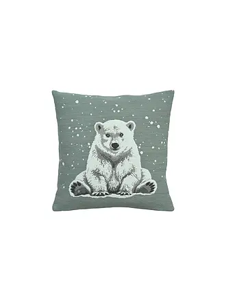 SANDER | Weihnachts Kissenhülle 45x45cm ARKTOS Rock | mint